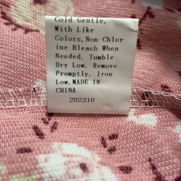 SALE Ruffled Floral Dress with Long Sleeve and Headband - Picture 3 of 3